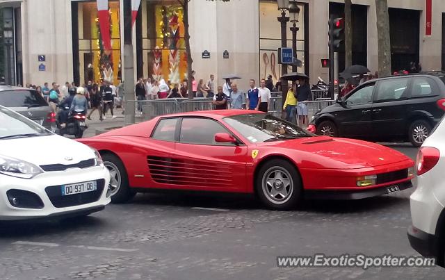 Ferrari Testarossa spotted in Paris, France