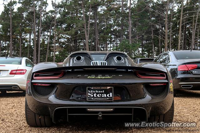 Porsche 918 Spyder spotted in Pebble Beach, California