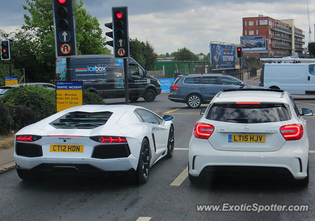 Lamborghini Aventador spotted in London, United Kingdom
