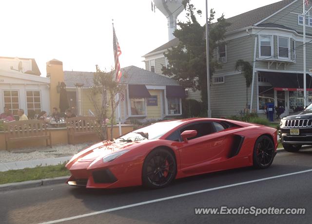Lamborghini Aventador spotted in Bay head, New Jersey