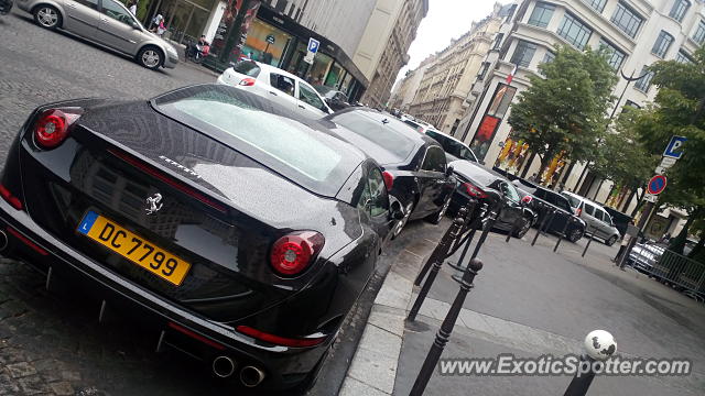 Ferrari California spotted in Paris, France