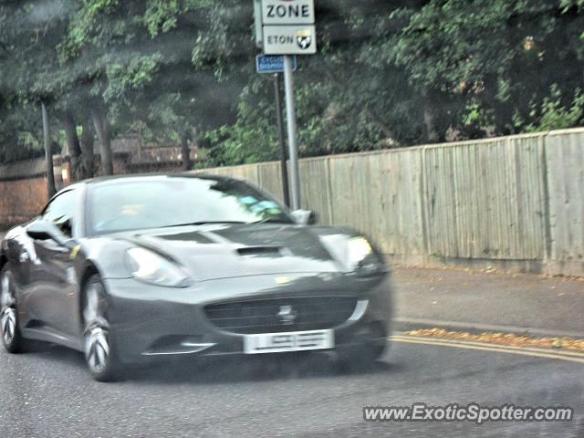 Ferrari California spotted in Eton, United Kingdom