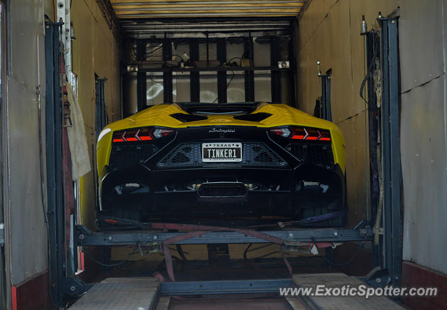 Lamborghini Aventador spotted in Dallas, Texas