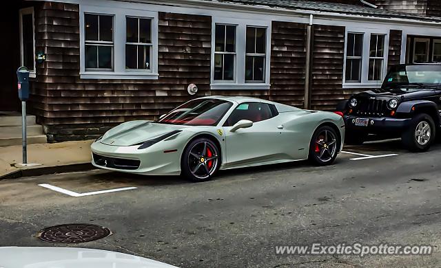 Ferrari 458 Italia spotted in Cape Cod, Massachusetts