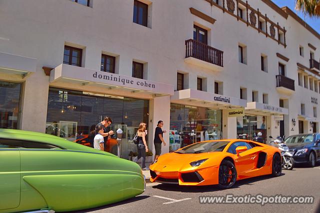 Lamborghini Aventador spotted in Beverly Hills, California
