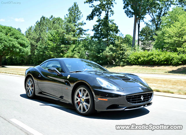 Ferrari California spotted in Cary, North Carolina