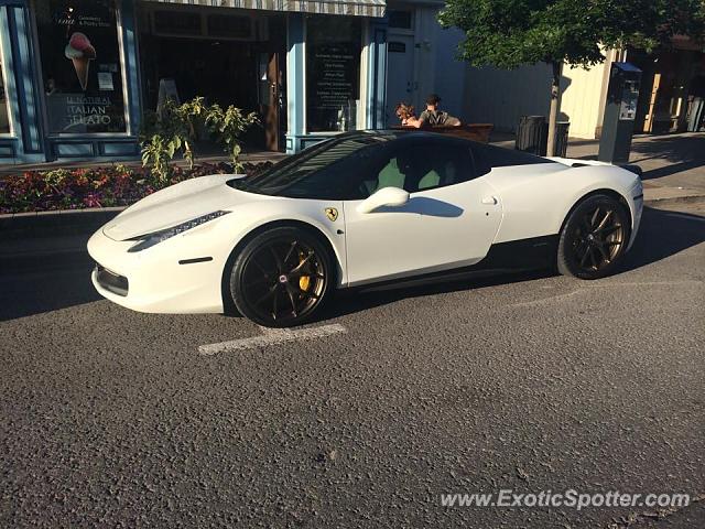 Ferrari 458 Italia spotted in Notl, Canada