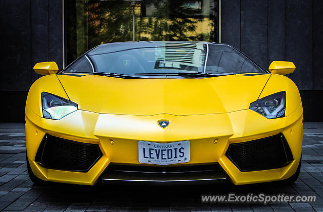 Lamborghini Aventador spotted in Toronto, Canada