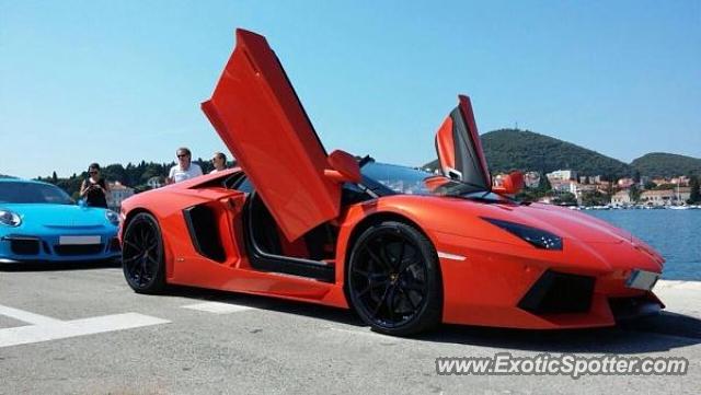 Lamborghini Aventador spotted in Zadar, Croatia