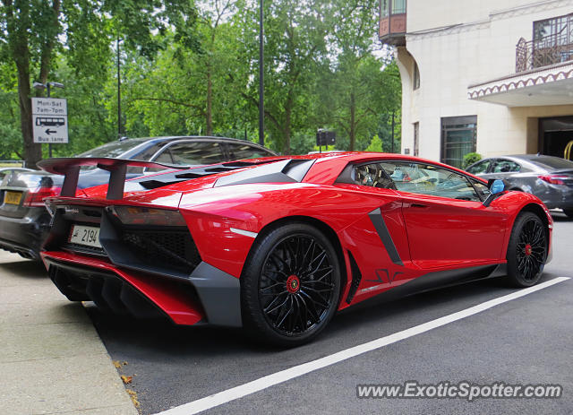 Lamborghini Aventador spotted in London, United Kingdom