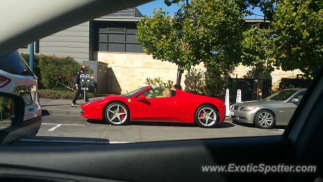 Ferrari 458 Italia spotted in San Francisco, California