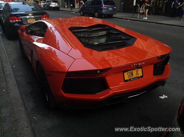 Lamborghini Aventador spotted in Manhattan, New York