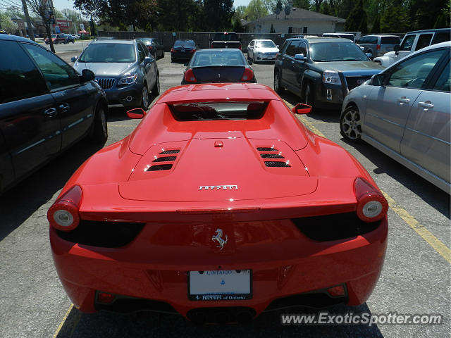 Ferrari 458 Italia spotted in Windsor, Ontario, Canada