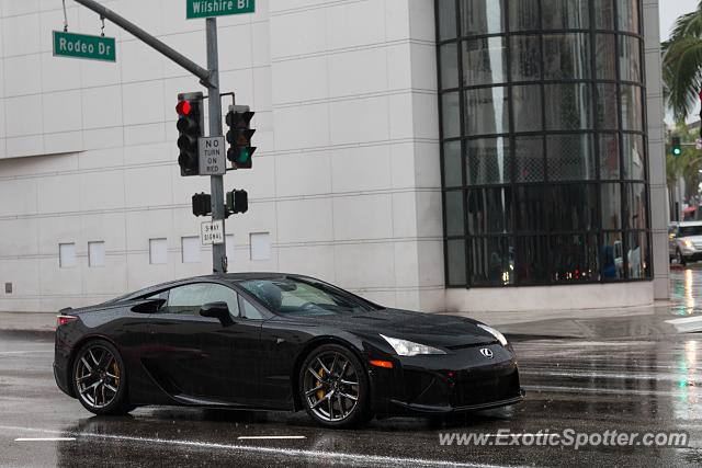 Lexus LFA spotted in Beverly Hills, California
