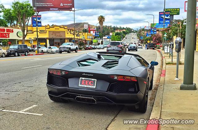 Lamborghini Aventador spotted in Woodland Hills, California