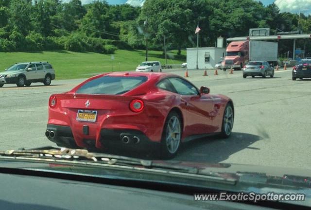 Ferrari F12 spotted in Victor, New York