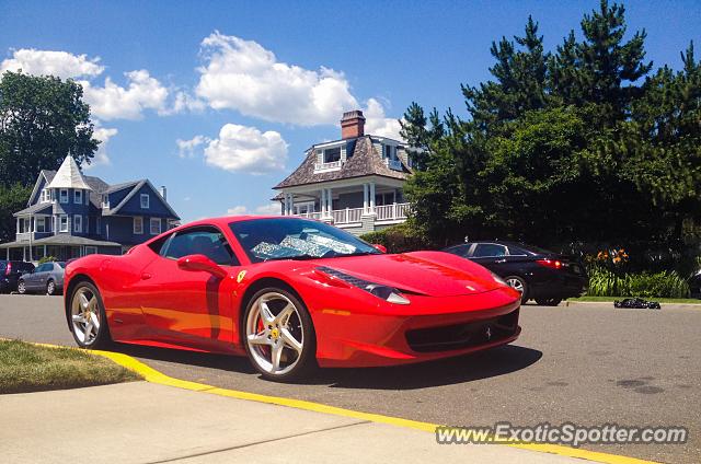 Ferrari 458 Italia spotted in Spring Lake, New Jersey