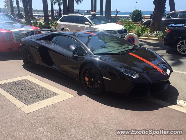 Lamborghini Aventador spotted in Canne, France