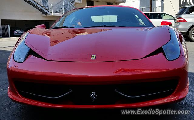 Ferrari 458 Italia spotted in Sherman Oaks, California