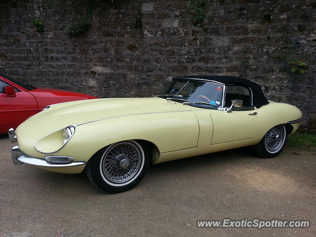 Jaguar E-Type spotted in Differdange, Luxembourg