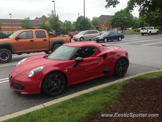 Alfa Romeo 4C spotted in Clarksville, Maryland