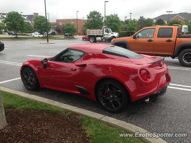 Alfa Romeo 4C spotted in Clarksville, Maryland