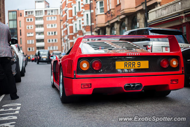 Ferrari F40 spotted in London, United Kingdom