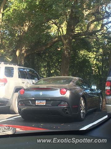 Ferrari California spotted in Charleston, South Carolina