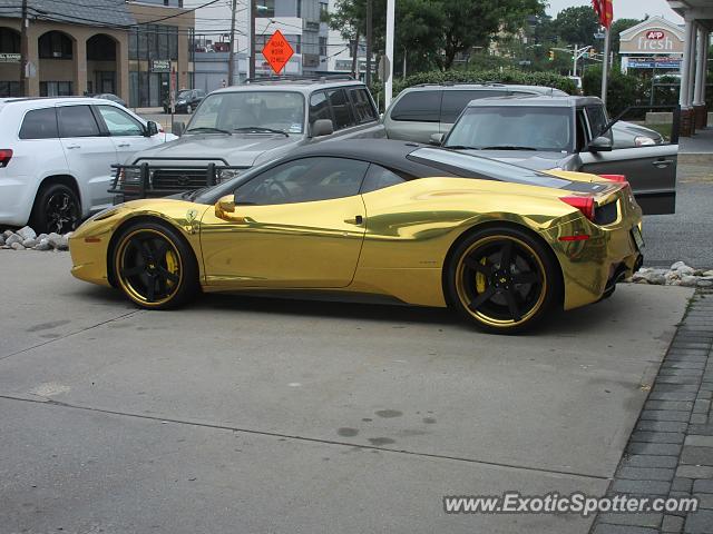 Ferrari 458 Italia spotted in Fort Lee, New Jersey