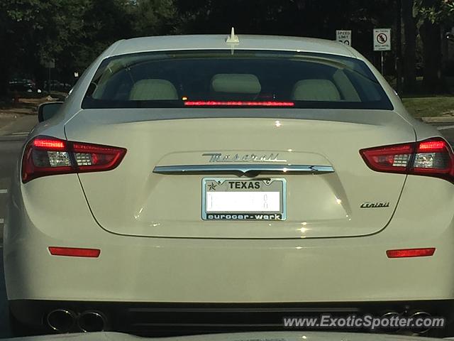 Maserati Ghibli spotted in Houston, Texas