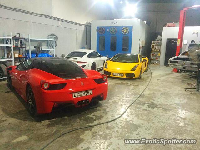 Ferrari 458 Italia spotted in Dubai, United Arab Emirates