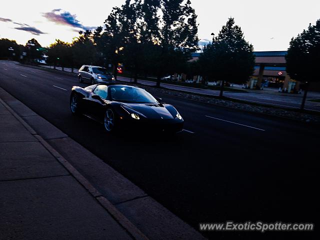 Ferrari 458 Italia spotted in GreenwoodVillage, Colorado