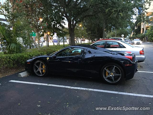Ferrari 458 Italia spotted in Fort Lauderdale, Florida