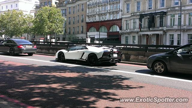 Lamborghini Aventador spotted in London, United Kingdom