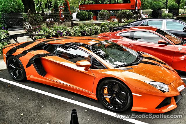 Lamborghini Aventador spotted in London, United Kingdom