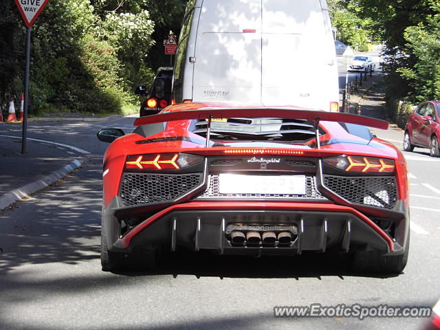 Lamborghini Aventador spotted in Douglas, United Kingdom