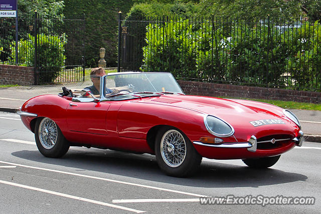 Jaguar E-Type spotted in Cambridge, United Kingdom