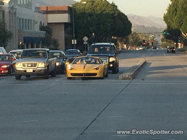 Ferrari 458 Italia spotted in Monrovia, California