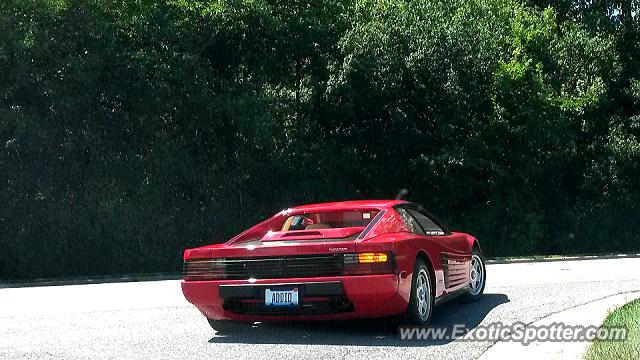 Ferrari Testarossa spotted in Lake Forest, Illinois