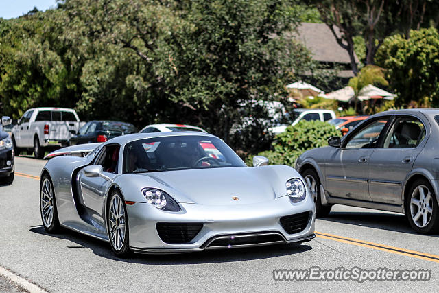 Porsche 918 Spyder spotted in Carmel Valley, California