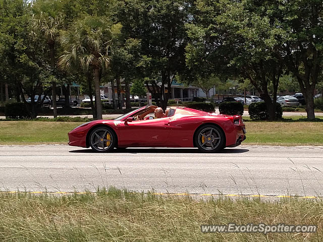 Ferrari 458 Italia spotted in Bluffton, South Carolina