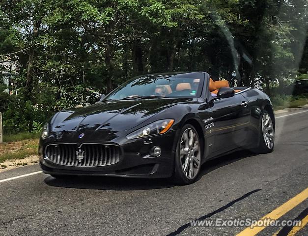 Maserati GranCabrio spotted in Cape Cod, Massachusetts