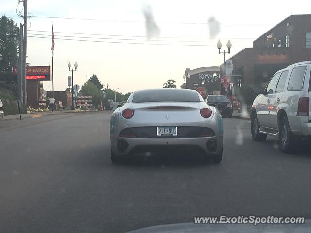 Ferrari California spotted in Excelsior, Minnesota