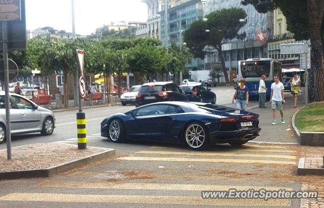 Lamborghini Aventador spotted in Lugano, Switzerland