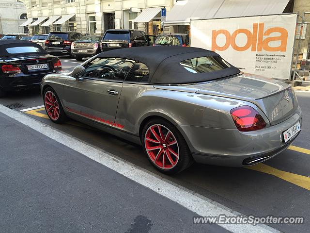 Bentley Continental spotted in Zurisch, Switzerland