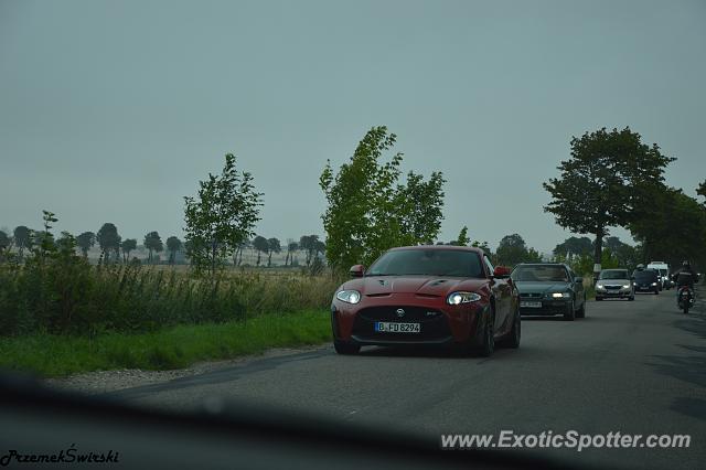 Jaguar XKR-S spotted in Darlowo, Poland