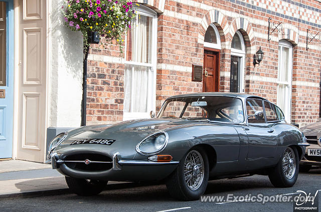 Jaguar E-Type spotted in Alderley Edge, United Kingdom