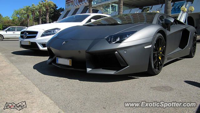 Lamborghini Aventador spotted in Vilamoura, Portugal