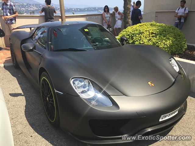 Porsche 918 Spyder spotted in Monaco, Monaco