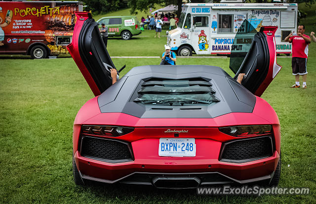 Lamborghini Aventador spotted in Vaughn, Canada